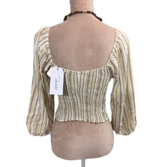 Anthropologie Peixoto Resort 2 piece Set Wide Leg Pant Crop Top Beach Wear M - Picture 8 of 16